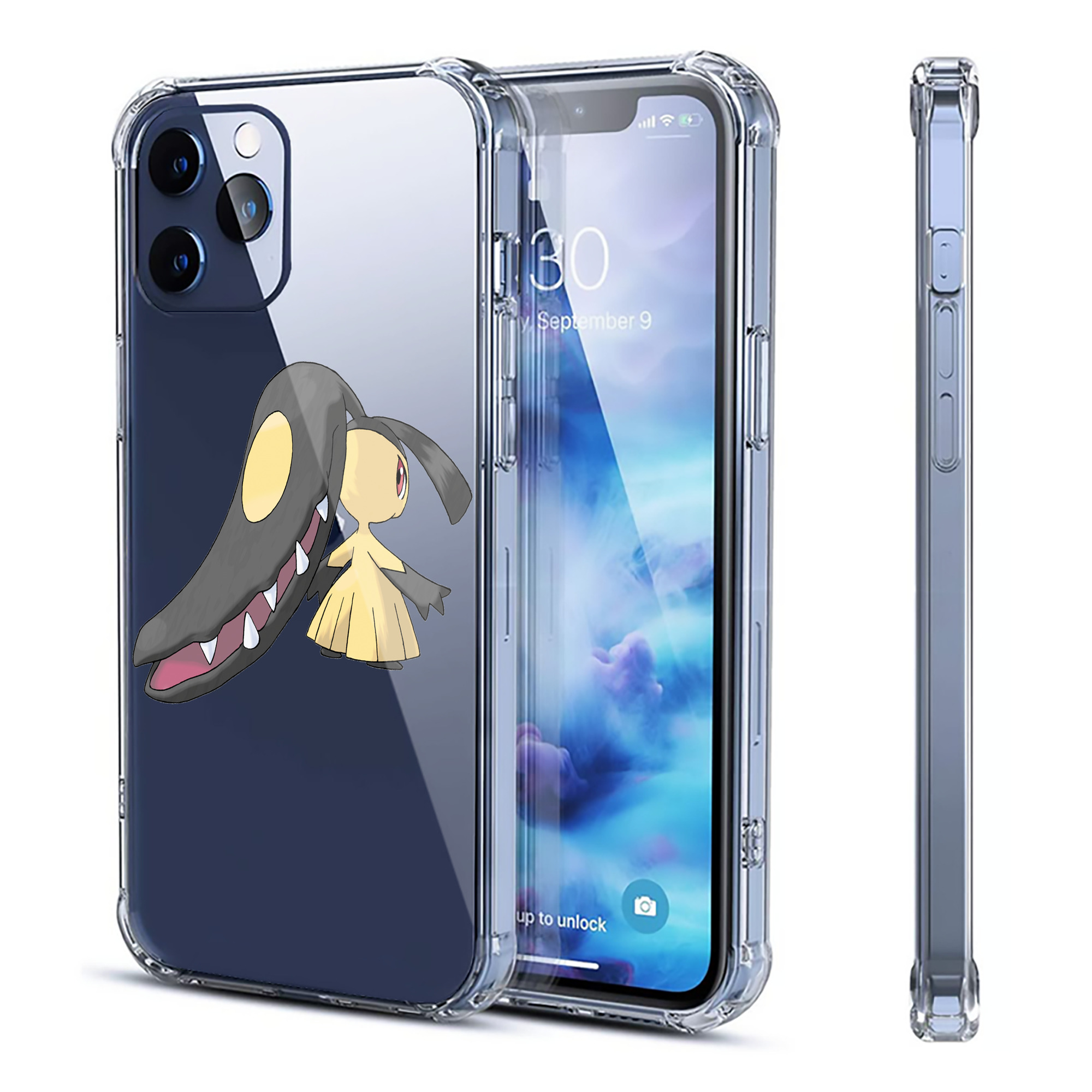 （画像用） ポケットモンスター Pokémon 【iPhone 12シリーズ対応】透明スマホケース（クリアソフトケース）
